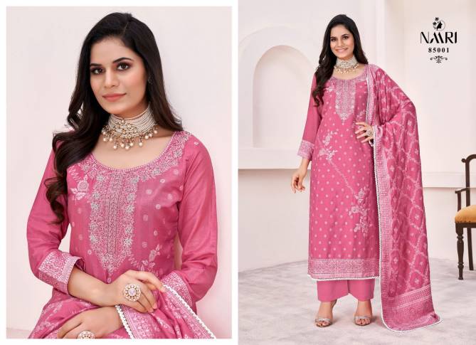 Siraz By Naari Viscose Muslin Jacquard Wedding Salwar Kameez Wholesale Market In Surat